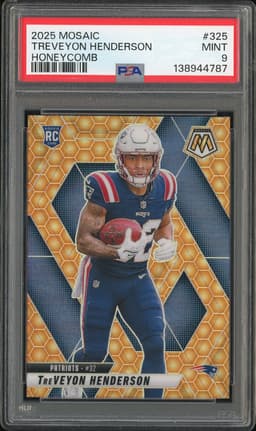 2025 Mosaic TreVeyon Henderson #325 Honeycomb PSA 9