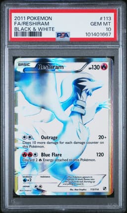 #113 FULL ART/RESHIRAM