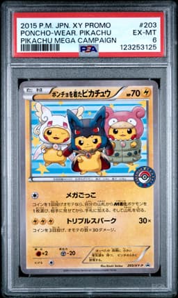 #203 PONCHO-WEARING PIKACHU