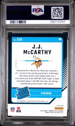 #235 JJ McCARTHY