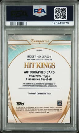 #HKRH2 RICKEY HENDERSON
