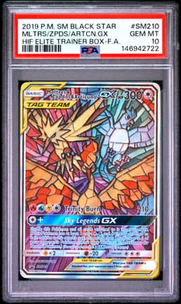 #SM210 FULL ART/MOLTRES & ZAPDOS & ARTICUNO GX