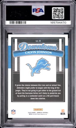 #4 CALVIN JOHNSON