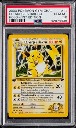 #11 LT. SURGE'S RAICHU