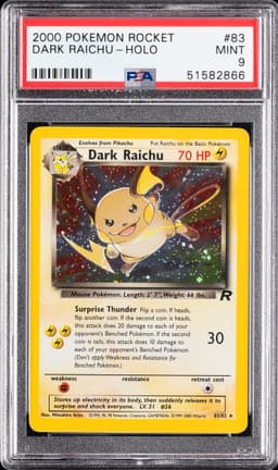 #83 DARK RAICHU-HOLO