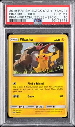 #SM234 PIKACHU-HOLO