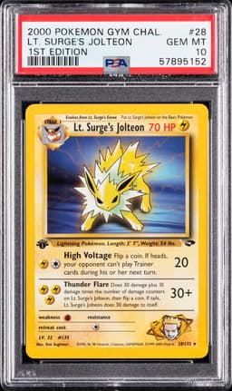 #28 LT. SURGE'S JOLTEON