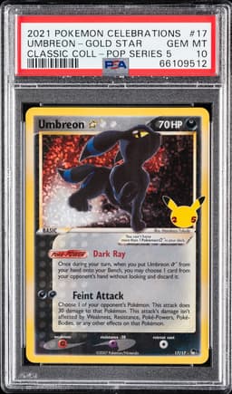 #17 UMBREON-GOLD STAR