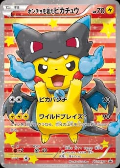 ポンチョを着たピカチュウ