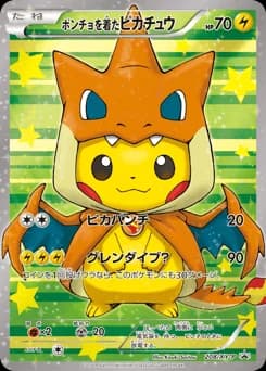 ポンチョを着たピカチュウ
