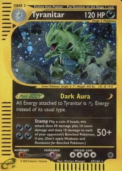 2002 Pokemon Expedition #29 Tyranitar-Holo