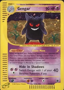 2002 Pokemon Expedition #13 Gengar-Holo