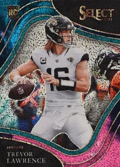 2021 Panini Select #343 Trevor Lawrence Cosmic Prizm