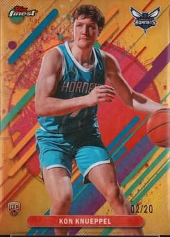 2025 Topps Finest #204 Kon Knueppel Gold Refractor