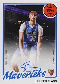 2025 Topps 1980-81 Topps Basketball Rookie Autographs #80B2R-CF Cooper Flagg