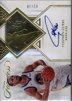 2021-22 Panini Flawless 75th Team Autographs Gold #18 Stephen Curry