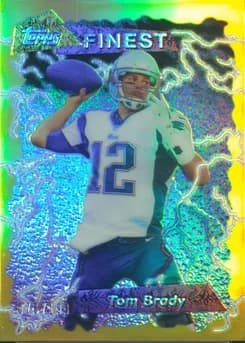 2015 Finest 1995 Finest Refractor #TB Tom Brady Gold Refractor