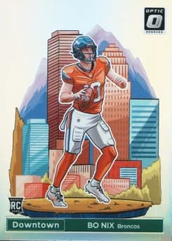 2024 Panini Donruss Optic Downtown! #19 Bo Nix