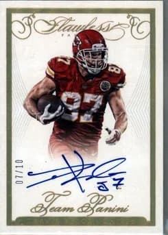 2015 Panini Flawless Team Panini Autographs Gold #TPATK Travis Kelce