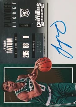 2017 Panini Contenders #103 Jayson Tatum Horizontal-Autograph-Playoff Ticket