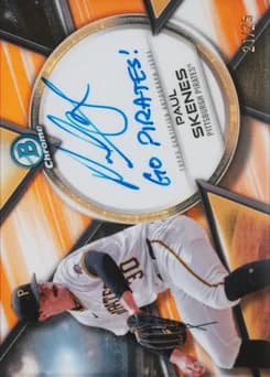 2025 Bowman Chrome Prime Chrome Signatures #PCS-PS Paul Skenes Orange Refractor