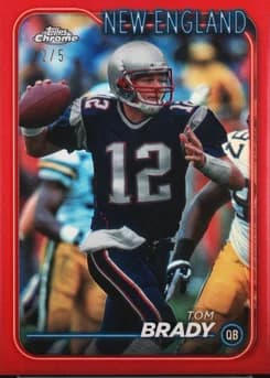 2024 Topps Chrome #120 Tom Brady Red Refractor