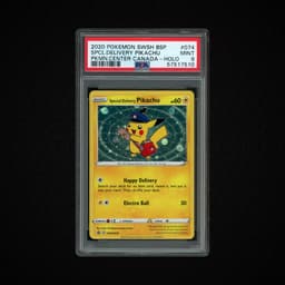 2020 Black Star Promo Special Delivery Pikachu #74 PSA 9
