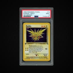 1999 Fossil 1st Edition Zapdos #15 PSA 9
