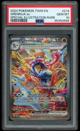 2024 Twilight Masquerade Greninja EX #214 PSA 10