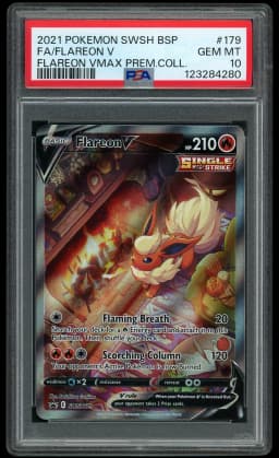 2021 Black Star Promo Flareon V #179 PSA 10