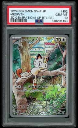 2024 Japanese Promo Meowth #192 PSA 10