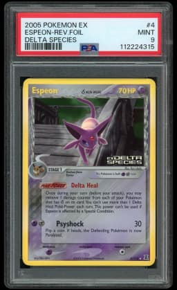 2005 Ex Delta Species Espeon #4 PSA 9