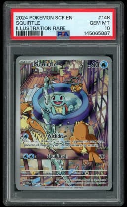 2024 Stellar Crown Squirtle #148 PSA 10