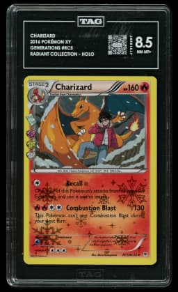 2016 Generations Charizard #RC5 TAG 8.5
