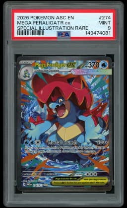 2026 Ascended Heroes Mega Feraligatr EX #274 PSA 9