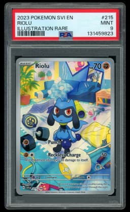 2023 Pokemon 151 Riolu #215 PSA 9