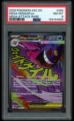 2026 Ascended Heroes Mega Gengar EX #269 PSA 8