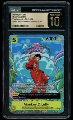 2024 Two Legends Monkey D. Luffy #OP07-109 CGC 10