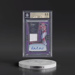 2017 Panini Select Rookie Signature Memorabilia Prizm #RMPM Patrick Mahomes II - Purple (BGS 9.5 GEM MINT)