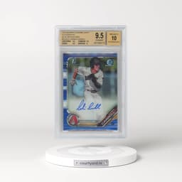 2019 Bowman Draft Chrome Draft Picks Autograph #CDACC Corbin Carroll - Blue Refractor (BGS 9.5 GEM MINT)