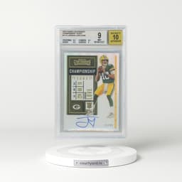 2020 Panini Contenders #111 Jordan Love - Autograph-Championship (BGS 9 MINT)