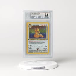 1999 Fossil #4 Dragonite - 1st Edition Holo (BGS 8.5 NM-MT+)