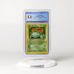 1999 Base Set #15/102 Venusaur - Shadowless Holo (CGC 5.5 EX+)
