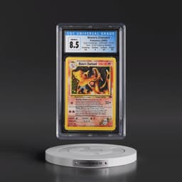 2000 Gym Challenge #2/132 Blaine's Charizard - Error Fighting Symbol (1st Attack) Holo (CGC 8.5 NM-MT+)