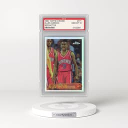 1996 Topps Chrome #171 Allen Iverson - Refractor (PSA 10 GEM MINT)