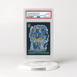 2023 Panini Donruss Optic Downtown! #D16 Quentin Johnston - Black Pandora (PSA 10 GEM MINT)