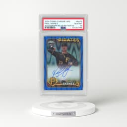 2024 Topps Chrome Update Chrome Baseball Update Series Autographs #RAPS Paul Skenes - Blue Raywave (PSA 10 GEM MINT)