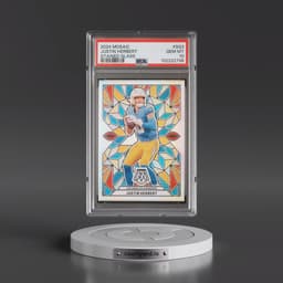 2024 Panini Mosaic Stained Glass #SG3 Justin Herbert (PSA 10 GEM MINT)
