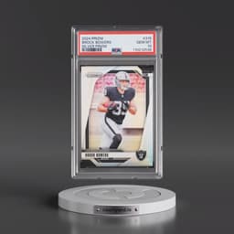 2024 Panini Prizm #315 Brock Bowers - Silver Prizm (PSA 10 GEM MINT)