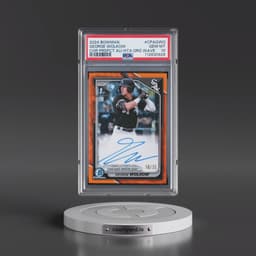 2024 Bowman Chrome Prospect Autographs #CPAGWO George Wolkow - Hta Orange Wave (PSA 10 GEM MINT)